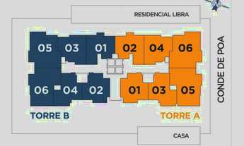 Imagem 4: Apartamento 01 dormitorio para venda em Santa Maria no Residencial Saturno
