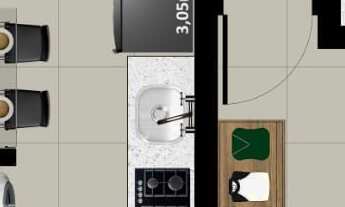 Imagem 2: Apartamento Moderno de 1 Dormitório com Churrasqueira e Sacada - Próximo à UFSM