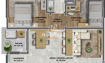 Imagem 3: Apartamento 2 dormitórios à venda Cidade Nova Caxias do Sul/RS