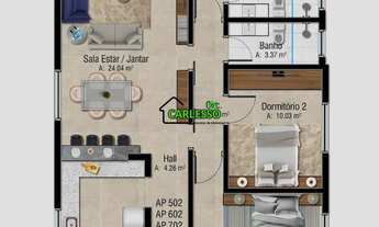 Imagem 3: Apartamento com terraço