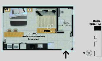 Imagem 5: Oportunidade; Apartamentos de 01 dormitório e Studios; UFSM