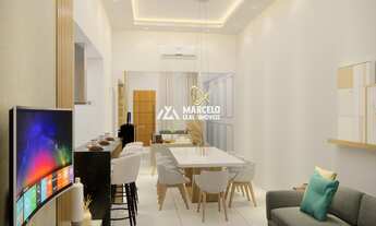 Imagem 6: Casa nova, em fase de construção solta com 3/4 sendo 01 suíte, living com pé di