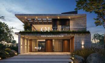 Imagem: Casa de luxo com 4 suítes e piscina no