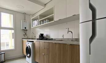 Imagem 3: Apto 02 dormitório 100% mobiliado com garagem no ed ADORO para alugar Próximo a