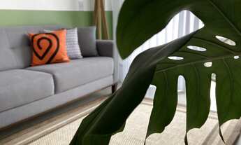 Imagem 4: Apto 02 dormitório 100% mobiliado com garagem no ed ADORO para alugar Próximo a