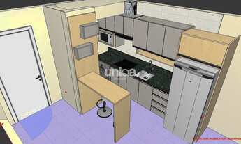 Imagem 3: Alugo apto 02 quartos Sacada Churrasqueira elevador garagem no Residencial Grey