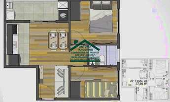 Imagem 3: APARTAMENTO NOVO–2DORMS(1SUÍTE)–2VAGAS–RES HORTÊNSIA–NOSSA SRA DO CARMO–ARUJÁ/SP