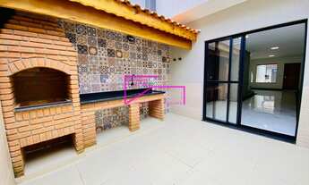 Imagem 2: Sobrado frontal com quintal gourmet pronto