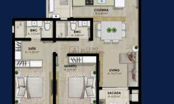 Imagem 4: Apartamento com 02 dormitórios no bairro São Francisco de Assis em Camboriú