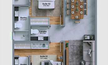 Imagem 2: Apartamento no Lotus Residence