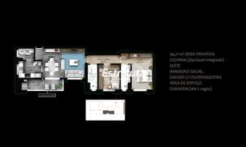 Imagem 2: Residencial Montline apartamento 2 dormitórios com suíte no centro de Santa Mari