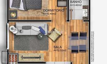 Imagem 2: Apartamento 1 dormitórios em Camobi excelente localização