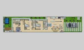 Imagem 5: EXCELENTE CASA PLANA COM 3 SUÍTES, VARANDA GOURMET, CHURRASQUEIRA E CHUVEIRÃO