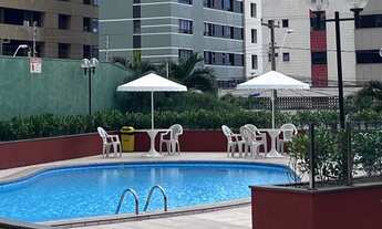 Imagem 5: Apto com 2 suítes , 1 vaga, vista mar, condomínio com lazer, piscina, academia e