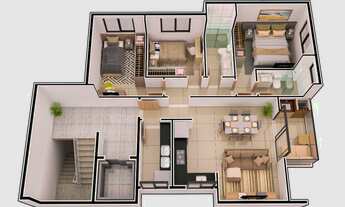 Imagem 2: Apartamento 3 quartos com varanda gourmet no bairro Bela Vista em Ipatinga