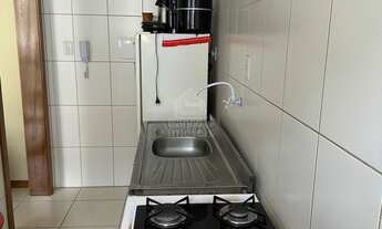 Imagem 3: Apartamento de 1 quarto, mobiliado, com sacada, churrasqueira e vaga de garagem