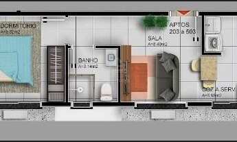 Imagem 5: JNT YOUNG - Projeto elaborado para estudantes, próximo a UFSM
