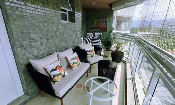 Imagem 3: Apartamento á venda na Riviera pé na areia com vista para o mar, mobiliado, varanda com ch