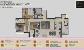 Imagem 6: Apartamento à venda em Santo Amaro com 142 m², 3 quartos, 3 suítes, 2 vagas