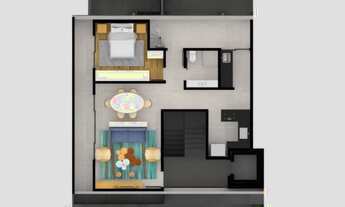 Imagem 2: Apartamento à venda em Vila Madalena com 100 m², 1 quarto, 1 suíte, 1 vaga