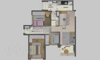 Imagem 2: Apartamento à venda em Santo Amaro com 72 m², 3 quartos, 1 suíte, 1 vaga