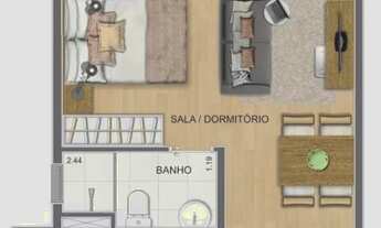 Imagem 3: Apartamento à venda em Morumbi com 37 m², 1 quarto