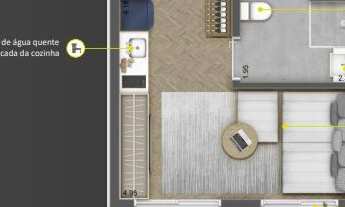 Imagem 7: Apartamento à venda em Cursino com 32 m², 1 quarto