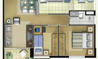 Imagem 6: Apartamento à venda em Bela Vista com 50 m², 2 quartos, 1 vaga