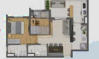 Imagem 4: Apartamento à venda em Butantã com 58 m², 2 quartos, 1 suíte