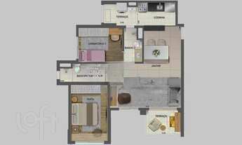 Imagem 3: Apartamento à venda em Santo Amaro com 72 m², 3 quartos, 1 suíte, 1 vaga