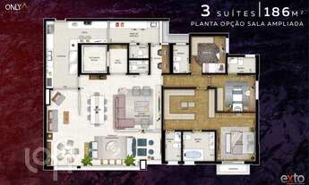 Imagem 3: Apartamento à venda em Morumbi com 186 m², 4 quartos, 4 suítes, 2 vagas