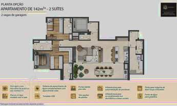 Imagem 5: Apartamento à venda em Santo Amaro com 142 m², 3 quartos, 3 suítes, 2 vagas