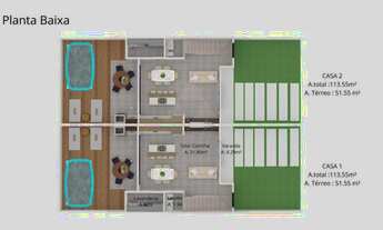 Imagem 3: SOBRADO À VENDA COM 3 DORMITÓRIOS, SENDO 1 SUÍTE, 113m², R$895.000,00, BAIRRO ITAJUBA, BA
