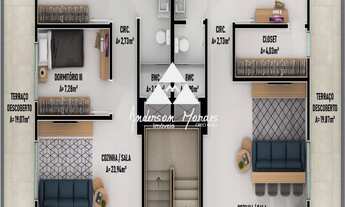 Imagem 4: APARTAMENTO COM 3 DORMITÓRIOS SENDO 1 SUÍTE À VENDA, 93,75M² por R$315.000,00 - ITACOLOMI