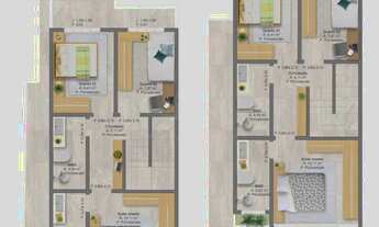 Imagem 5: SOBRADO À VENDA COM 3 DORMITÓRIOS, SENDO 1 SUÍTE, 107m², R$725.000,00, BAIRRO JARDIM ICAR