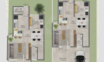 Imagem 6: SOBRADO À VENDA COM 3 DORMITÓRIOS, SENDO 1 SUÍTE, 107m², R$725.000,00, BAIRRO JARDIM ICAR