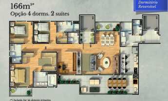 Imagem 6: Apartamento Garden com 4 dormitórios à venda, 166 m² por R$ 1.700.000,00 - Edifício Tom Jo
