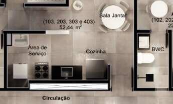Imagem 2: Apartamento de 3 quartos à venda em Intermares, Cabedelo-PB: 66,53m², suíte, sala, banheir