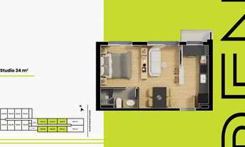 Imagem 3: 1 dormitório na Avenida Benjamin Constant