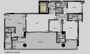 Imagem 2: Imperdível e Luxuoso Apartamento à Venda em Pinheiros, São Paulo - 3 Quartos, 3 Suítes, 3