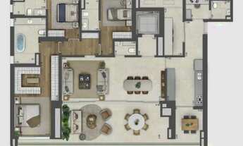 Imagem 3: Espetacular apartamento de luxo com 4 suítes na Cidade Jardim, São Paulo - 262m² e 3 vagas