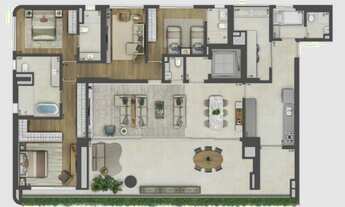 Imagem 4: Espetacular apartamento de luxo com 4 suítes na Cidade Jardim, São Paulo - 262m² e 3 vagas