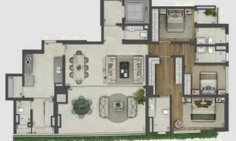 Imagem 5: Espetacular apartamento de luxo com 4 suítes na Cidade Jardim, São Paulo - 262m² e 3 vagas