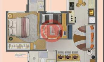 Imagem 3: Apartamento à venda em Santo André-SP, bairro Campestre: 2 quartos, 1 suíte, 2 salas, 2 ba