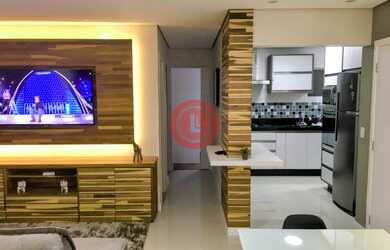 Imagem 2: Apartamento de 78m2 para venda com 2 quartos 1 suíte e 2 vagas no Bairro Jardim, Santo And