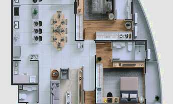 Imagem 6: Imóvel lançamento para venda, Condomínio Brava Beach, frente para o mar! 151 m², 3 suítes