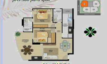 Imagem 6: Apartamento com dois Dormitório sendo uma suite a Venda na Praia do Morro, Área de Lazer C