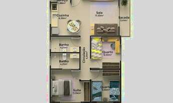 Imagem 7: Apartamento 3 Quartos, Suíte, 87m² no Santa Mônica, Uberlândia ? A partir de R$ 540 mil