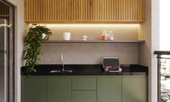 Imagem 2: Apartamento à Venda com 2 quartos, suíte, 2 vagas, 64m2 e Varanda Gourmet no Roosevelt em