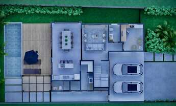 Imagem 4: Casa Sobrado de 310,27m² Em Construção, Localizada no Condomínio Residencial Cyrella Lands